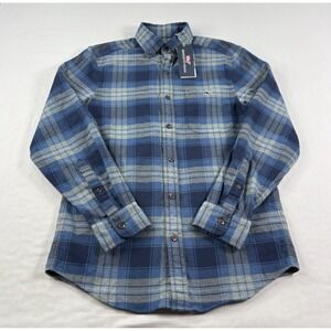 Vineyard Vines Shirt Mens XS Blue Plaid Classic Fit Tucker Button Up Preppy NEW